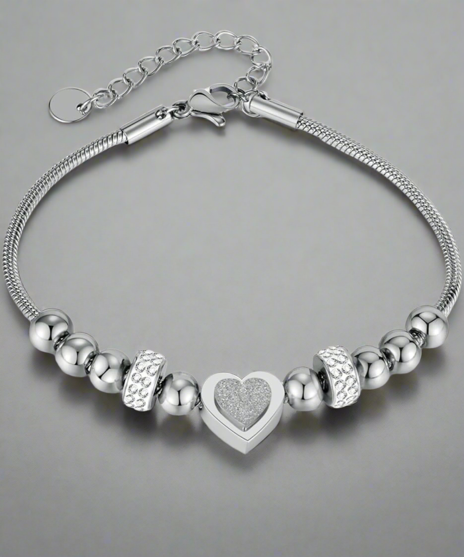 Heart charmed bracelet #58