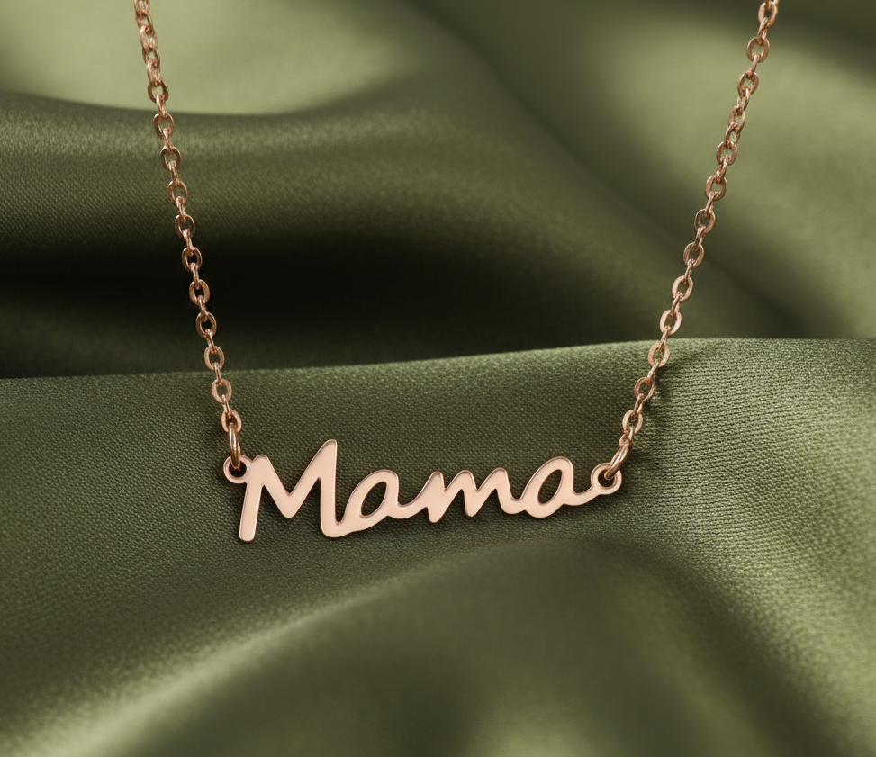 1/Rose gold Mama necklace #109