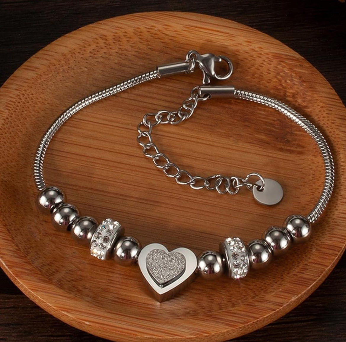 Heart charmed bracelet #58