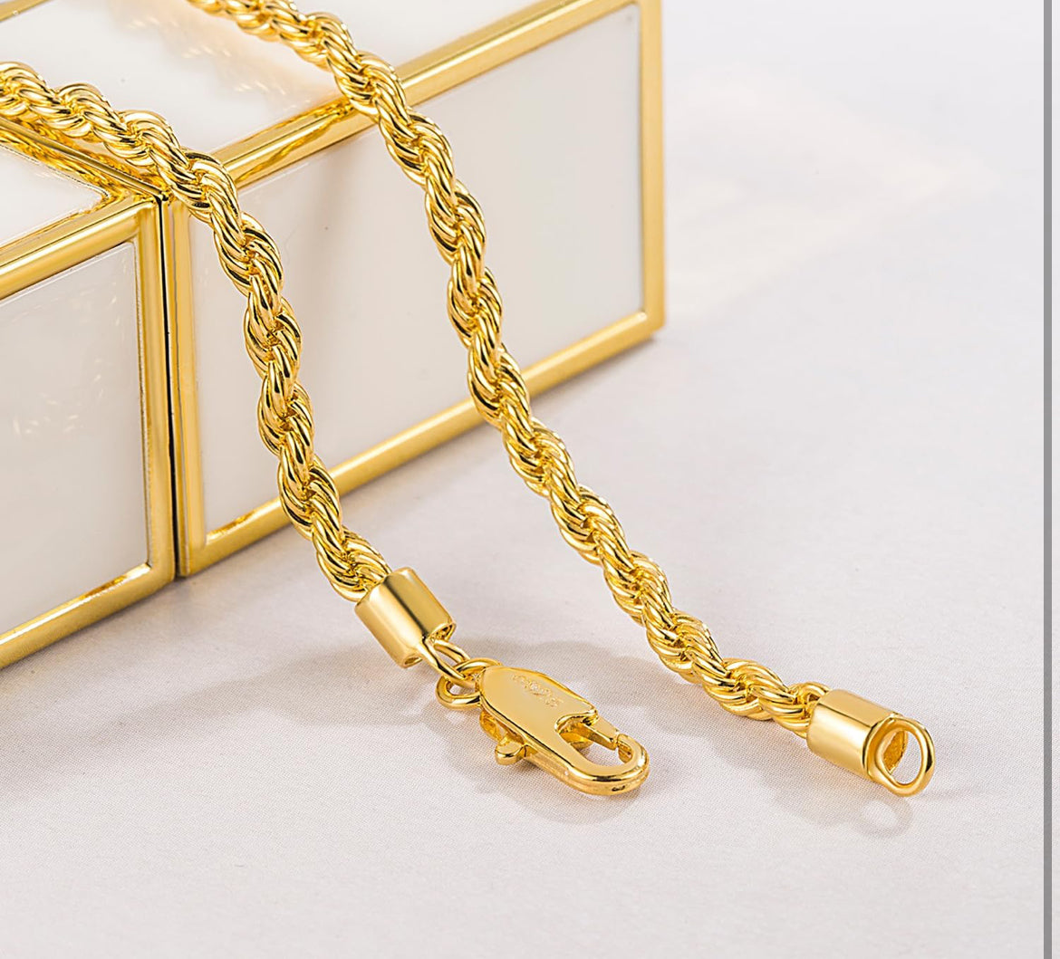 Gold rope bracelet #56