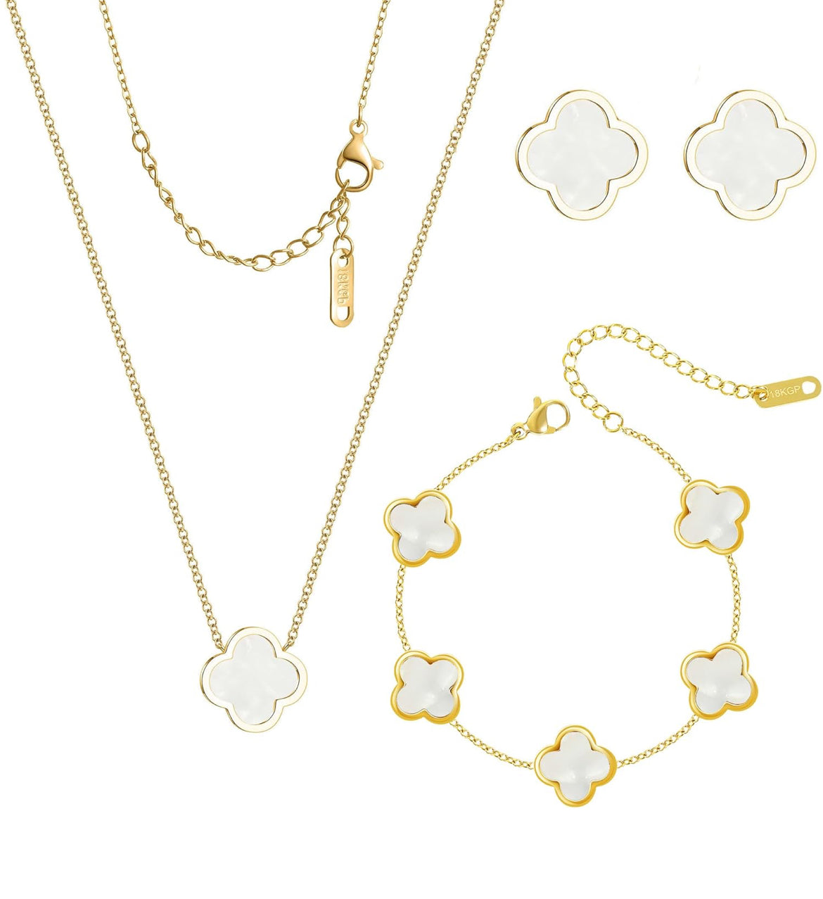 3 pcs Madre perla necklace set #129
