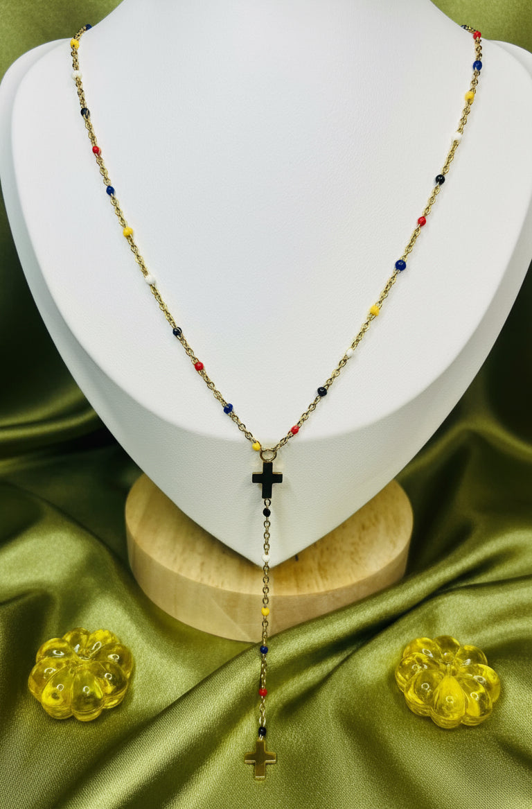 Rosary 📿 cross necklace #21