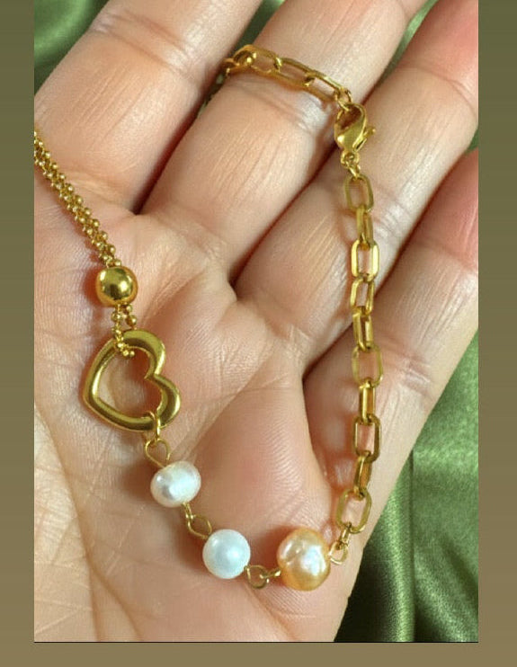Fresh water pearl bracelet #139