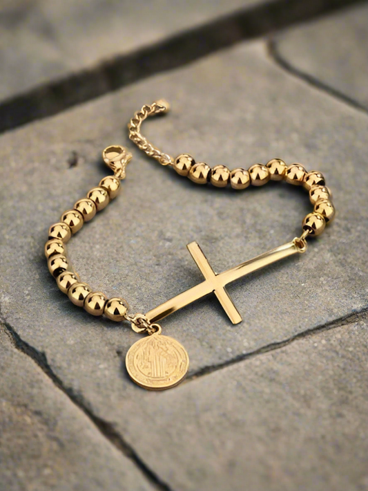 Rosary,San Benedict bracelet #32
