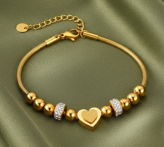 Heart charmed bracelet #60