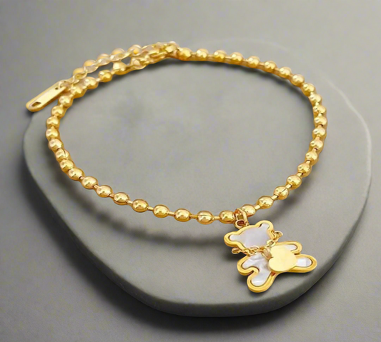 White shell bear bracelet #95