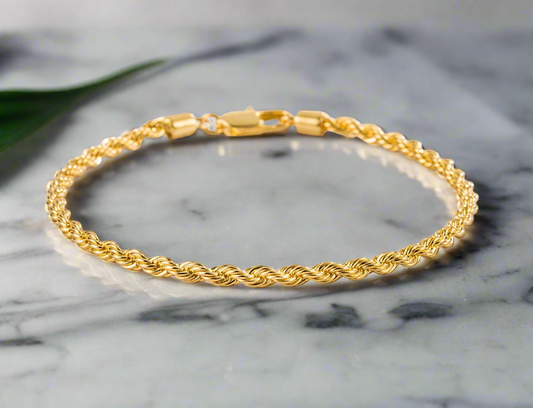 Gold rope bracelet #56