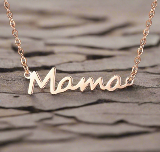 1/Rose gold Mama necklace #109