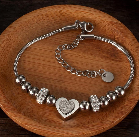 Heart charmed bracelet #58