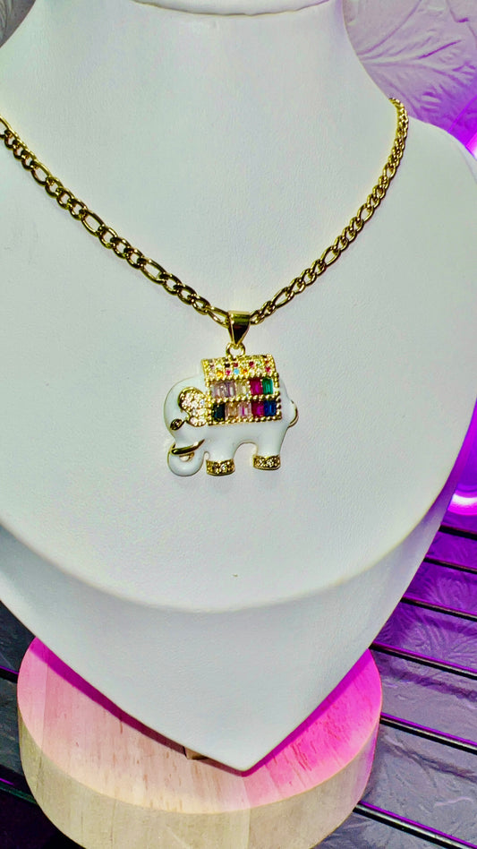 Swarovski elephant necklace 1