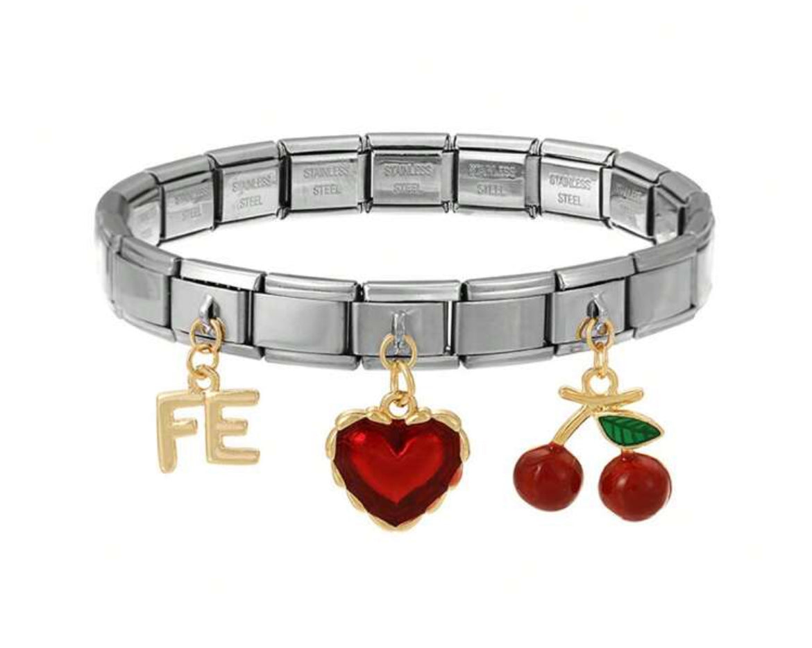 FE-cherry 🍒 heart ♥️ bracelet #76
