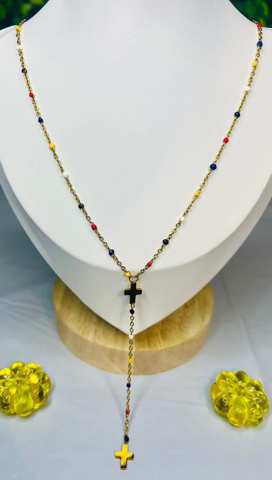 Rosary 📿 cross necklace 21