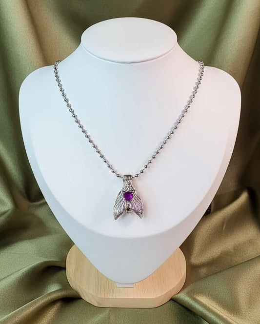 Wing charm,oyster with pearl inside,necklace and 🆓  gift 💝 #97